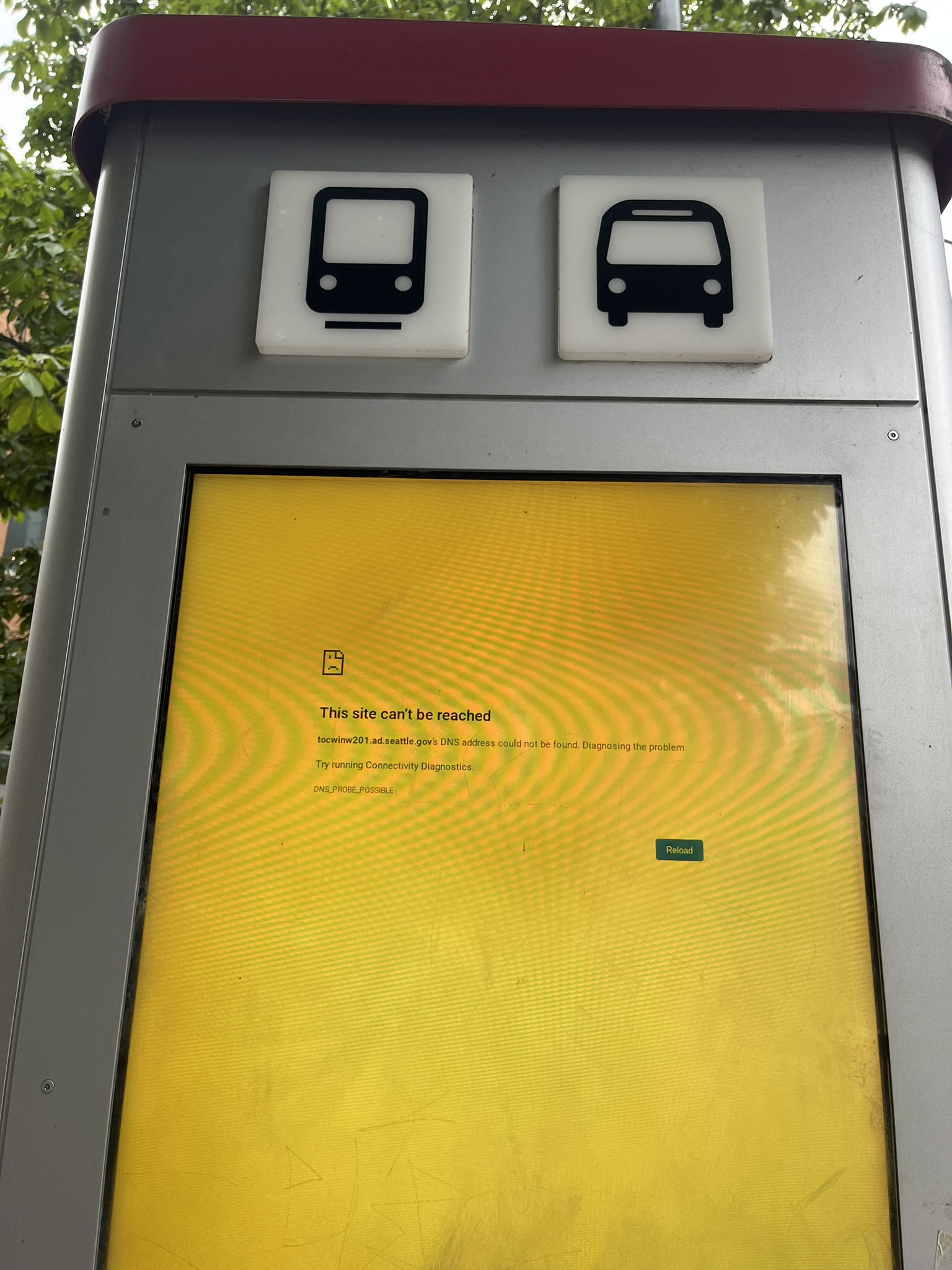 Even transit signs fail with DNS.