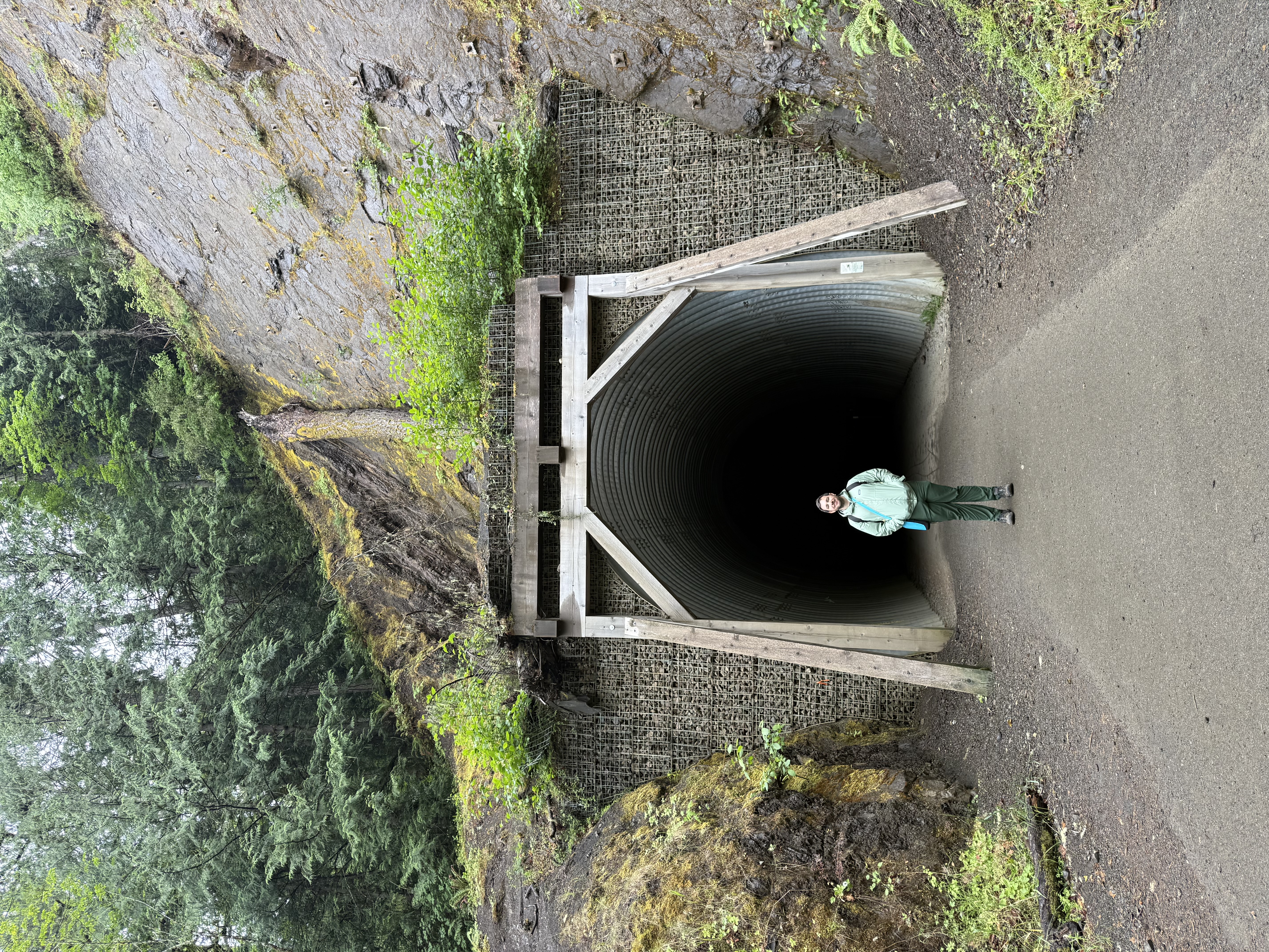 Me near a tunnel